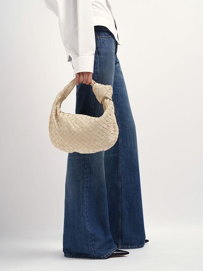 Bottega Veneta: Borsa Teen Jodie in camoscio - women_1 | Luisa Via Roma