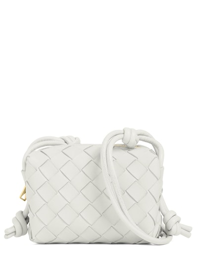 Bottega Veneta | Women Micro Loop Leather Shoulder Bag White Unique