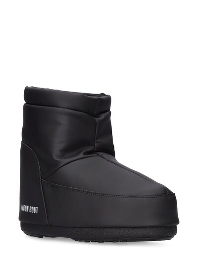 Moon Boot - Icon low no-lace rubber moon boots - Black | Luisaviaroma