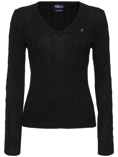 Kimberly braided knit sweater - Polo Ralph Lauren - women | Luisaviaroma