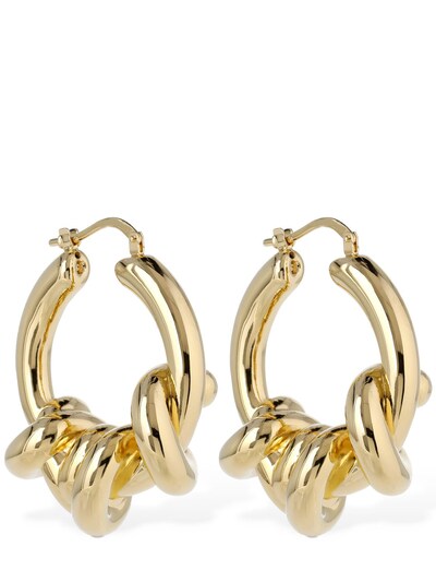 syndroom ketting Vrouw Massive knots 1 hoop earrings - Jil Sander - Women | Luisaviaroma