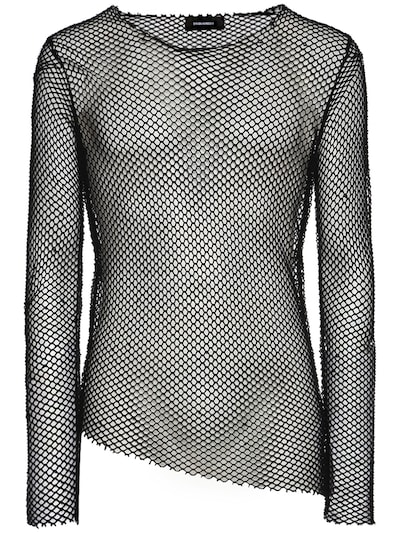 Dsquared2 - Mesh long sleeve t-shirt - Black | Luisaviaroma