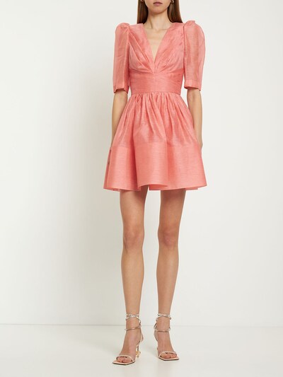 Wonderland linen & silk mini dress - Zimmermann - Women | Luisaviaroma