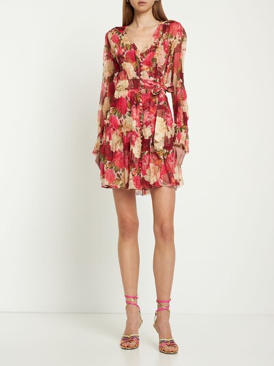 Zimmermann: Wonderland floral print silk mini dress - women_1 | Luisa Via Roma