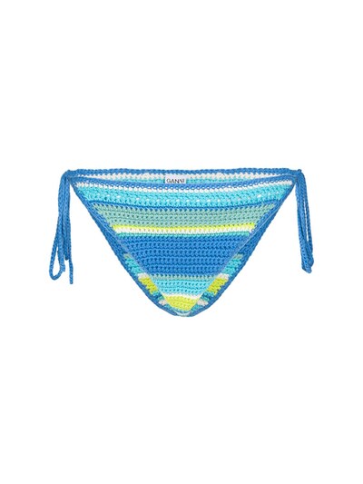 GANNI: Slip bikini in cotone crochet - women_0 | Luisa Via Roma