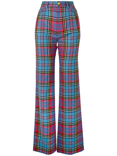 Vivienne Westwood - Ray wool twill tartan flared pants - Multicolor ...