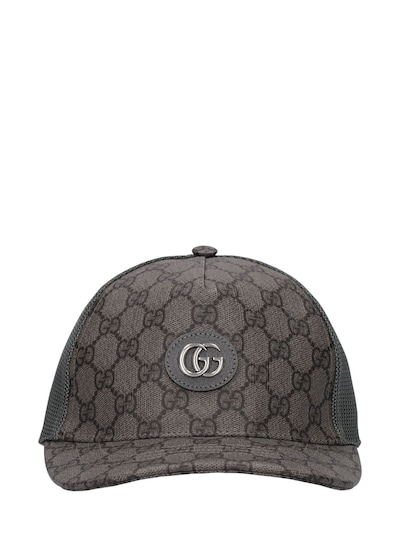 Gg cotton blend baseball cap - Gucci - Men | Luisaviaroma