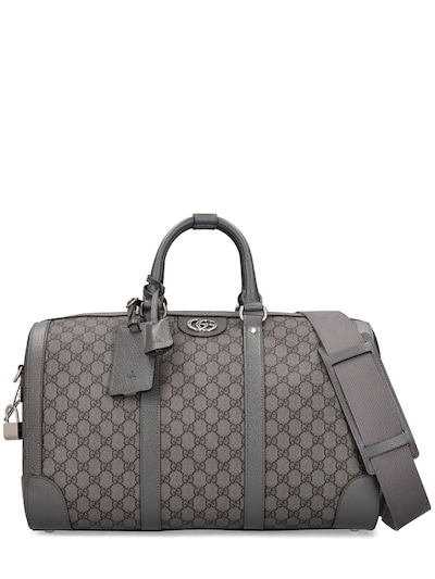 Gucci - Gg printed duffle bag - Grey/Black | Luisaviaroma