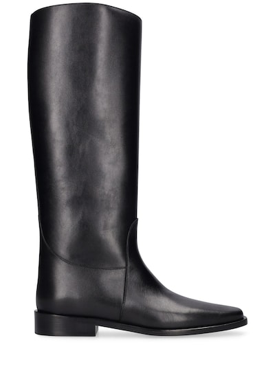 20mm wooster leather tall boots - Khaite - Women | Luisaviaroma
