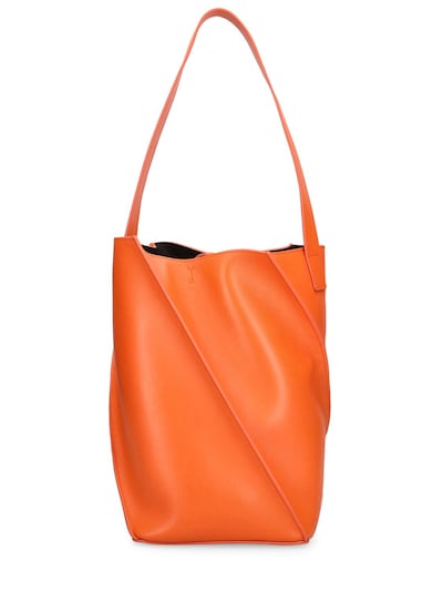 Swirl Leather Hobo Bag