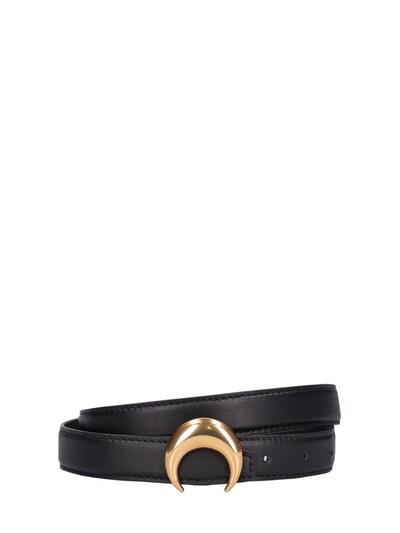 2.5 cm moon buckle leather belt - Marine Serre - Women | Luisaviaroma