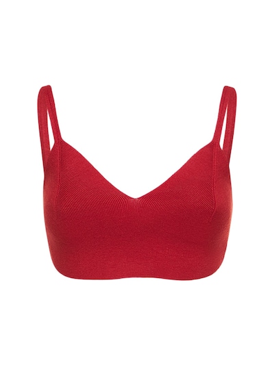 Silk blend rib knit crop top - Ralph Lauren Collection - Women