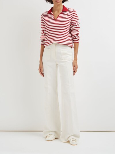 Niasca silk blend striped polo - Loro Piana - Women | Luisaviaroma