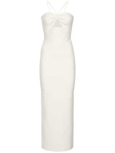 HERVÉ LÉGER: Jersey cutout long dress - women_0 | Luisa Via Roma