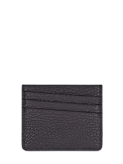 Grainy leather 5 card holder - Maison Margiela - Men | Luisaviaroma