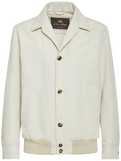 André cotton & linen bomber jacket - Loro Piana - Men | Luisaviaroma