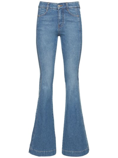 jævnt Regnbue straf Side logo high waist flared jeans - Stella McCartney - Women | Luisaviaroma