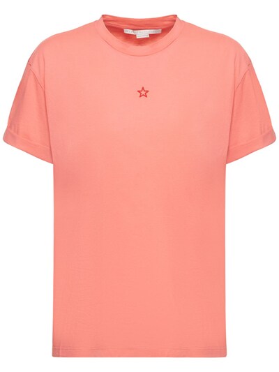 Mini star embroidery jersey t-shirt - Stella McCartney - Women