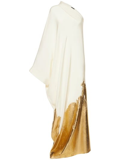 Tom Ford - One shoulder silk marocaine long dress - Multicolor |  Luisaviaroma