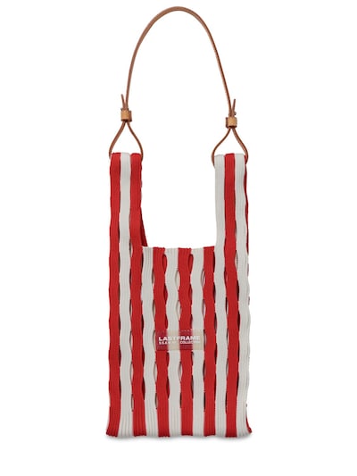 Small striped mesh market bag - Lastframe - Women | Luisaviaroma