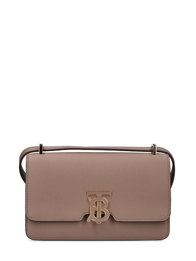 Burberry - Mini elongated tb shoulder bag - Light saddle brown |  Luisaviaroma