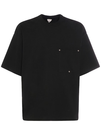 Bottega Veneta Men's Patch-pocket Jersey T-Shirt