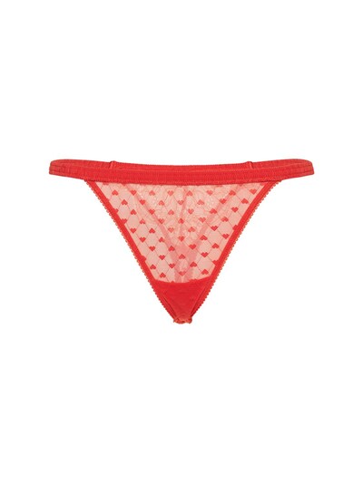 Love Stories Roomservice Lace Thong Red Luisaviaroma