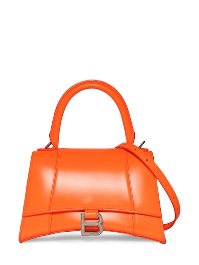Balenciaga Hourglass Leather Bag in Red