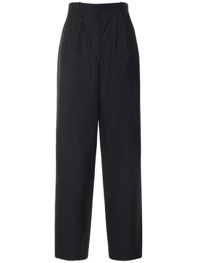 The Row - Bufus fine cold wool straight pants - Navy | Luisaviaroma