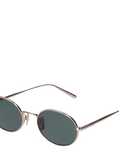 Oval green stainless steel sunglasses - Chimi - Women | Luisaviaroma