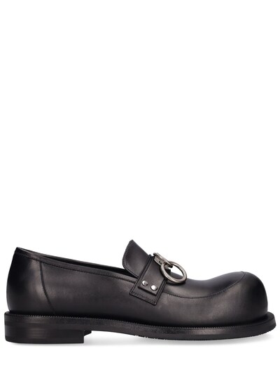 Bulb-toe ring leather loafers - Martine Rose - Men | Luisaviaroma