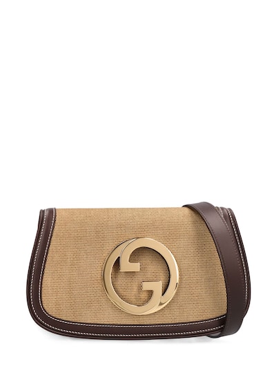 Gucci Blondie Small Leather Shoulder Bag in Brown - Gucci