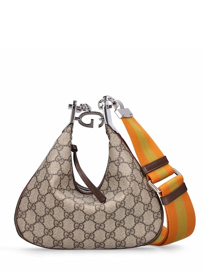 Gucci Attache mini bag in beige and ebony Supreme