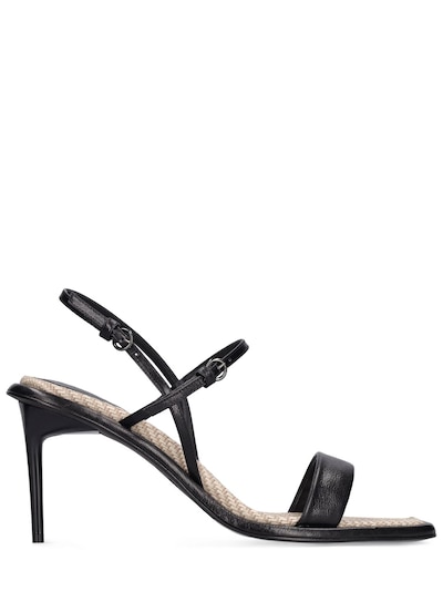 Mara 100 patent black sandals