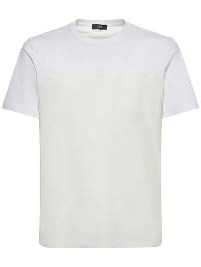 Superfine stretch cotton jersey t-shirt - Herno - Men | Luisaviaroma