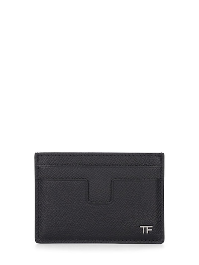 Tom Ford - Small leather money clip cardholder - Black | Luisaviaroma