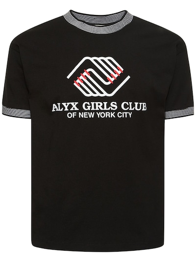 Girls club print cotton jersey t-shirt - 1017 Alyx 9sm - Men