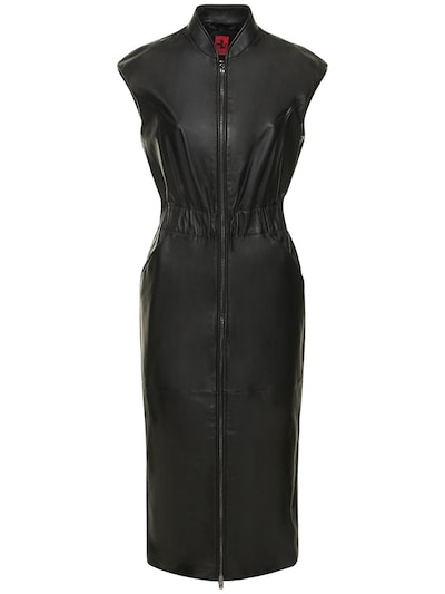 Leather Midi Dress