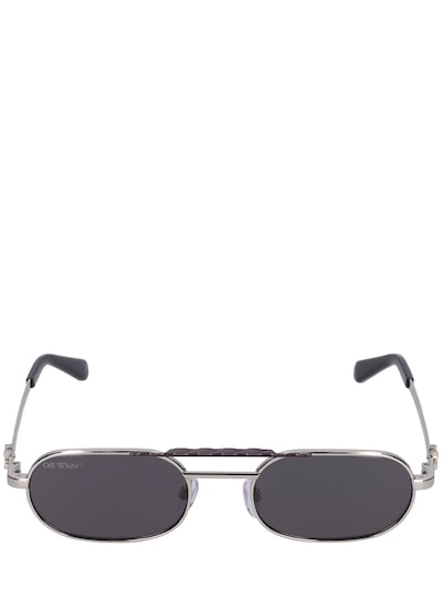Baltimore oval metal sunglasses - Off-White - Women