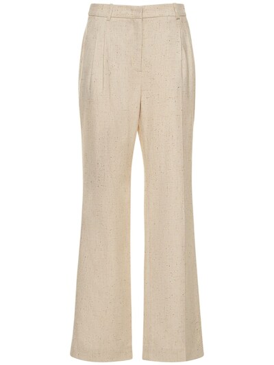 The Garment - Taranto viscose blend straight pants - Beige | Luisaviaroma