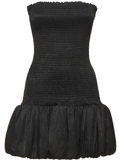  Vestido corto sin tirantes para mujer