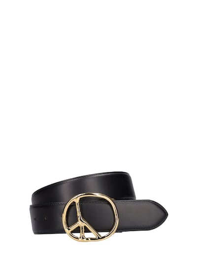 Peace buckle leather belt - Needles - Men | Luisaviaroma