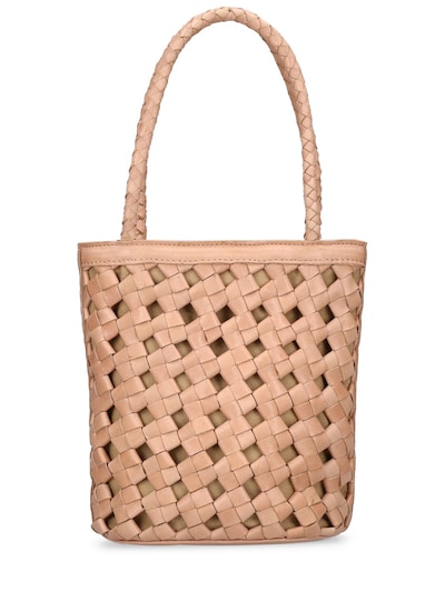 Bembien - Bonita handwoven leather top handle bag - Caramel | Luisaviaroma