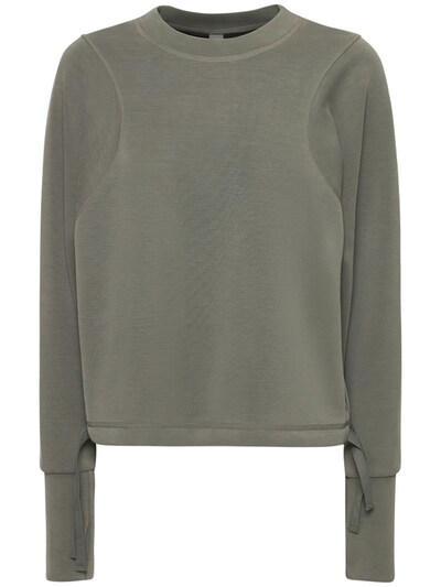 Sand wash crop crewneck sweatshirt - Sweaty Betty - Women | Luisaviaroma