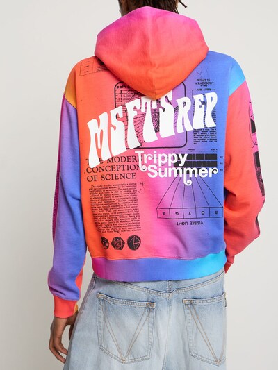 Trippy summer print cotton hoodie - MSFTSrep - Men | Luisaviaroma