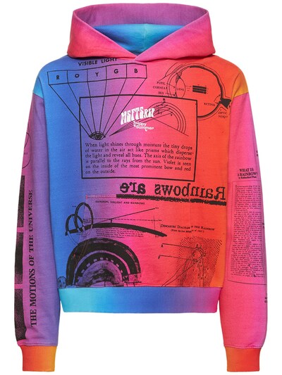 Trippy summer print cotton hoodie - MSFTSrep - Men | Luisaviaroma