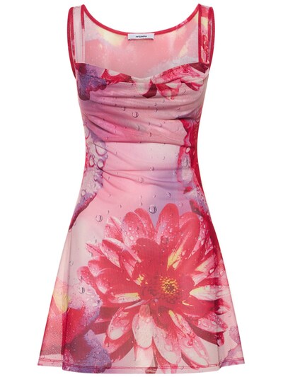Miaou: Ginger floral printed mini dress - Multicolor - women_0 | Luisa Via Roma