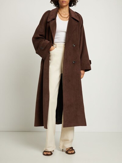 Myriam velvet trench coat - Musier Paris - Women | Luisaviaroma