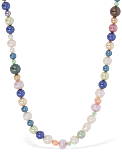 Collier de perles multicolores des années 1980 - idée cadeau