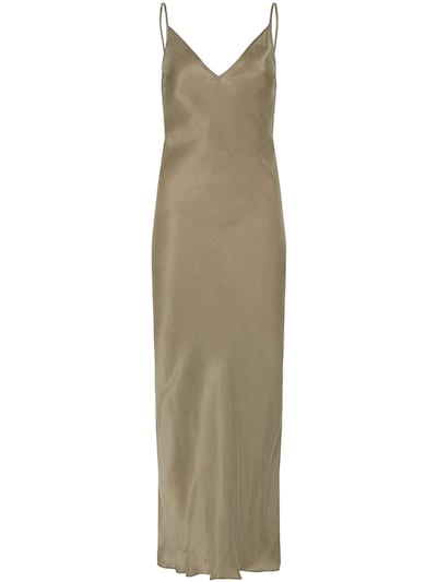 Cupro midi bias slip dress - St. Agni - Women | Luisaviaroma